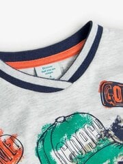 Футболка для мальчиков Boboli Grey 508069 520239400, серый цена и информация | Рубашки для мальчиков | pigu.lt