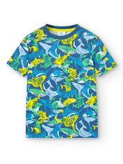 Marškinėliai berniukams Boboli 528195 520239538, mėlyni kaina ir informacija | Marškinėliai berniukams | pigu.lt