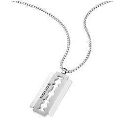 Vėrinys + pakabukas Police Jewelry Hollow Stainless Steel Razorblade PEAGN0005501 PEAGN0005501 kaina ir informacija | Kaklo papuošalai | pigu.lt