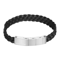 Apyrankė Police Herren Leder Armband - INDY II - PEAGB0009501 PEAGB0009501 kaina ir informacija | Kaklo papuošalai | pigu.lt