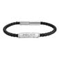 Apyrankė Police Warren Black Leather With Stainless Steel Wing Logo Gents Bracelet PEAGB0033601 PEAGB0033601 цена и информация | Kaklo papuošalai | pigu.lt