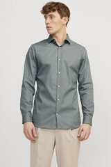 Marškiniai vyrams Jack & Jones 12227385, pilki kaina ir informacija | Vyriški marškiniai | pigu.lt