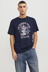 Marškinėliai vyrams Jack & Jones 12249345, mėlyni kaina ir informacija | Vyriški marškinėliai | pigu.lt