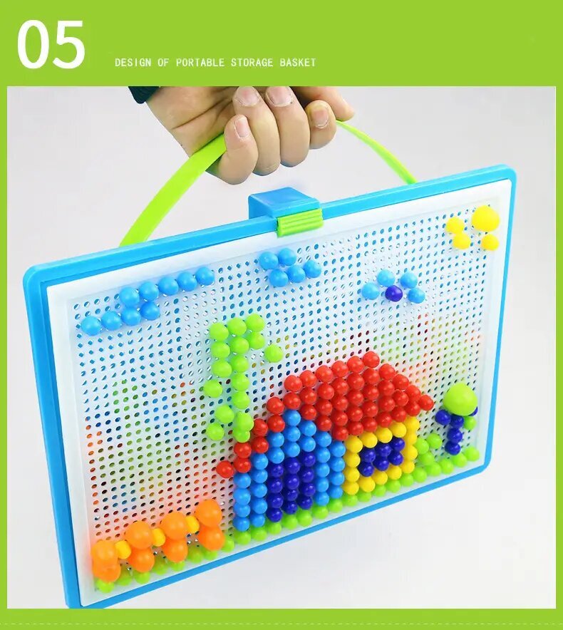 Mozaikos dėlionė vaikams, 296 d. kaina ir informacija | Lavinamieji žaislai | pigu.lt