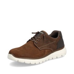 Туфли мужские для досуга Rieker B665322, коричневые цена и информация | Мужские ботинки | pigu.lt