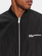 Мужская куртка Karl Lagerfeld Jeans Bomber Black 240D1503 563760237, черный цена и информация | Мужские куртки | pigu.lt