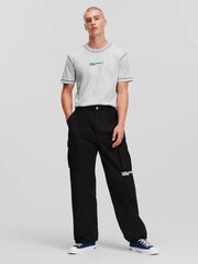 Мужские брюки Karl Lagerfeld Jeans Cargo Black 240D1000 563760111, черный цена и информация | Мужские брюки | pigu.lt