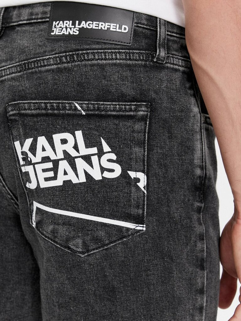 Karl Lagerfeld Jeans džinsai vyrams Slim 240D1115 563760140, pilki цена и информация | Džinsai vyrams | pigu.lt