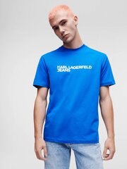 Marškinėliai vyrams Karl Lagerfield Jeans Logo Blue 235D1707 563760157, mėlyni kaina ir informacija | Vyriški marškinėliai | pigu.lt