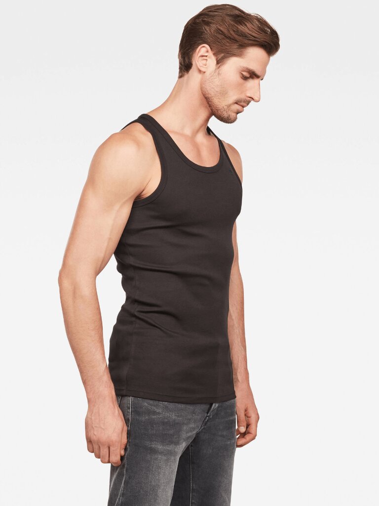 Apatiniai marškinėliai vyrams G-Star Basic Tanktop D07206 124 990 560023376, juodi, 2vnt. цена и информация | Vyriški apatiniai marškinėliai | pigu.lt