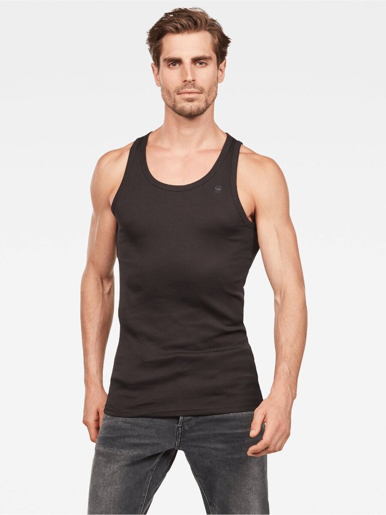 Apatiniai marškinėliai vyrams G-Star Basic Tanktop D07206 124 990 560023376, juodi, 2vnt. цена и информация | Vyriški apatiniai marškinėliai | pigu.lt