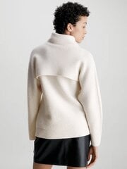 Женский свитер Calvin Klein Recycled Wool Overlay Vanilla Ice K20K205986YAT 560077418, белый цена и информация | Свитера женские | pigu.lt