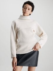 Женский свитер Calvin Klein Recycled Wool Overlay Vanilla Ice K20K205986YAT 560077418, белый цена и информация | Свитера женские | pigu.lt