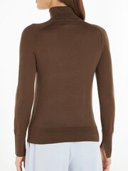 Женская кофта Calvin Klein Recycled Wool Button Mock Neck Ginger Snap K20K206014PCE 560077453, коричневый цена и информация | Свитера женские | pigu.lt