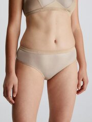 Calvin Klein apatiniai moterims Tanga Gold 545667517, smėlio spalvos kaina ir informacija | Kelnaitės | pigu.lt