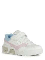 Повседневная обувь для девочек Geox Illuminus Girl White Pink J45HPA 0BUAS C0406 573232233, белый цена и информация | Детская спортивная обувь | pigu.lt