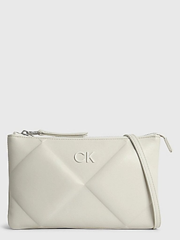 Piniginė Calvin Klein Re-Lock Quilt Mini Bag Dk Ecru K60K611086PC4 545010477 цена и информация | Piniginės, kortelių dėklai moterims | pigu.lt