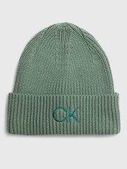 Шапка CALVIN KLEIN Re-Lock Beanie W/emb Sea Spray K60K608660LKG 545010426 цена и информация | Женские шапки | pigu.lt