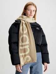 Шарф CALVIN KLEIN Logo Scarf Plaza Taupe K60K611263PED 545010414 цена и информация | Шарф женский | pigu.lt