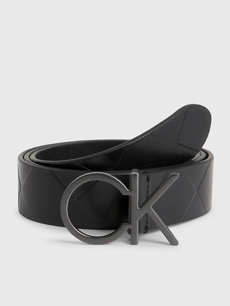 Diržas Calvin Klein Re-Lock Quilt Belt Ck Black K60K611102BAX 545010399 95 95 цена и информация | Moteriški diržai | pigu.lt