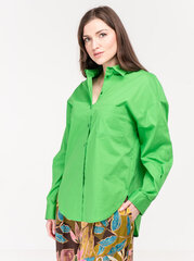 Женские рубашка с длинными рукавами Fly Girl Celeste Nerde 2910/02 563750775, зеленый цена и информация | Женские блузки, рубашки | pigu.lt