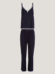 Комплект нижнего белья пижамный комплект Tommy Hilfiger Cami & Long Pants Viscose UW0UW04852BDS 545667881, черный цена и информация | Женские пижамы, ночнушки | pigu.lt