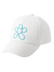 Бейсболка для девочек Be Snazzy Flower White CZD-0181 520763789, белый цена и информация | Шапки, перчатки, шарфы для девочек | pigu.lt