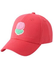 Kepurė su snapeliu mergaitėms be Snazzy Tulip CZD-0185, raudona kaina ir informacija | Kepurės, pirštinės, šalikai mergaitėms | pigu.lt