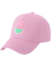 Бейсболка BE SNAZZY Tulip Light Pink CZD-0185 520763835 цена и информация | Шапки, перчатки, шарфы для девочек | pigu.lt