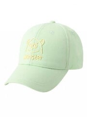 Kepurė su snapeliu mergaitėms be Snazzy Monster CZD-0190, žalia kaina ir informacija | Kepurės, pirštinės, šalikai mergaitėms | pigu.lt