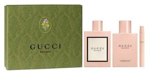 Набор Gucci Bloom Spring Edition для женщин: парфюмированная вода EDP, 100 мл + лосьон для тела, 100 мл + парфюмированная вода EDP, 10 мл цена и информация | Женские духи | pigu.lt