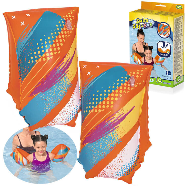 Plaukimo rankovės Bestway, oranžinės цена и информация | Plaukimo liemenės ir rankovės | pigu.lt