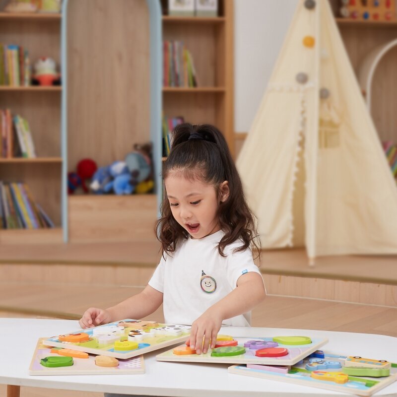 Dėlionė Montessori ūkis 2in1 Viga kaina ir informacija | Lavinamieji žaislai | pigu.lt
