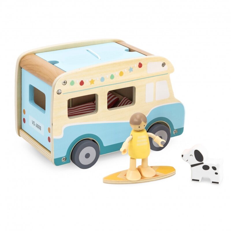 Žaislas paplūdimio kemperis su priedais Viga kaina ir informacija | Lavinamieji žaislai | pigu.lt