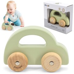 Деревянный раздвижной автомобиль Viga, зеленый цена и информация | Игрушки для малышей | pigu.lt