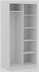 Шкаф ADRK Furniture Delia 100, белый цвет цена и информация | Шкафы | pigu.lt