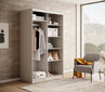 Spinta ADRK Furniture Delia 120, balta цена и информация | Spintos | pigu.lt