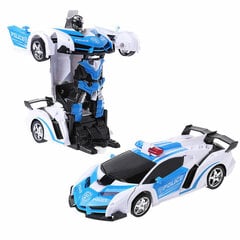 Robotas - policijos automobilis su nuotolinio valdymo pultu kaina ir informacija | Žaislai berniukams | pigu.lt