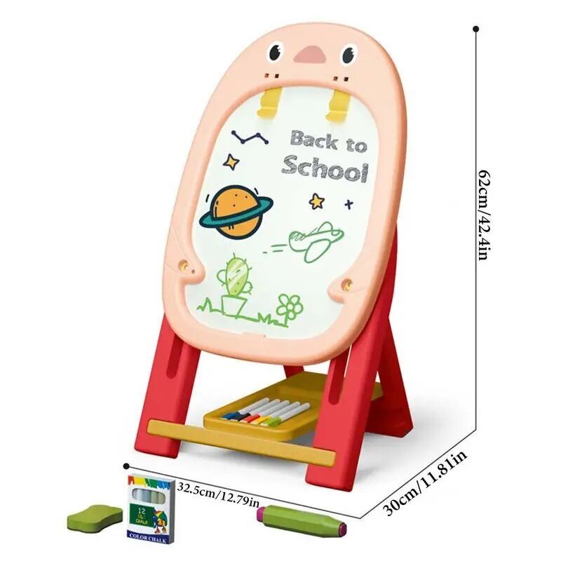 Vaikiška piešimo lenta, raudona kaina ir informacija | Lavinamieji žaislai | pigu.lt