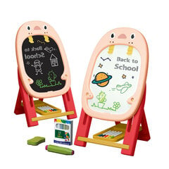 Vaikiška piešimo lenta, raudona kaina ir informacija | Lavinamieji žaislai | pigu.lt