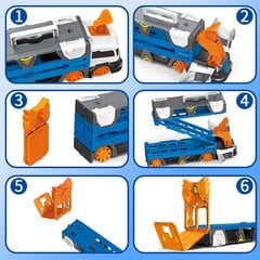 Transformuojamas sunkvežimis su lengvaisiais automobiliais kaina ir informacija | Žaislai berniukams | pigu.lt
