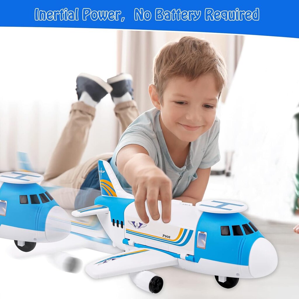 Lėktuvas - transporteris su automobiliais Peng Lebao kaina ir informacija | Žaislai berniukams | pigu.lt
