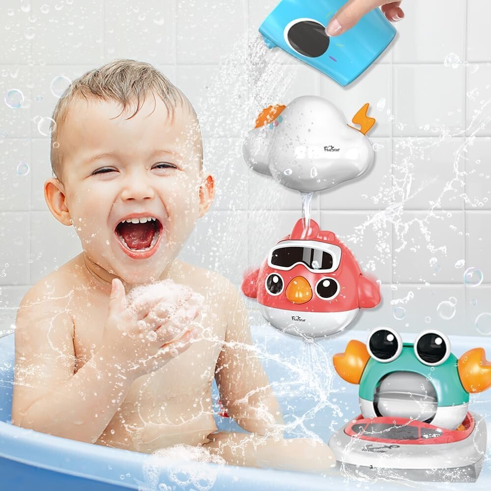 Vaikų vonios žaislų rinkinys kaina ir informacija | Žaislai kūdikiams | pigu.lt