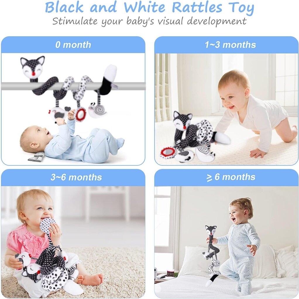 Muzikinis minkštas žaislas lovytei Sozzy kaina ir informacija | Žaislai kūdikiams | pigu.lt