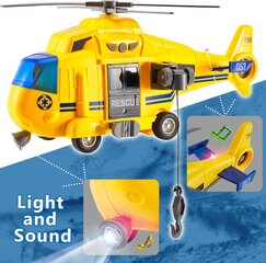 Žaislinis gelbėjimo sraigtasparnis su garso ir šviesos efektais kaina ir informacija | Žaislai berniukams | pigu.lt