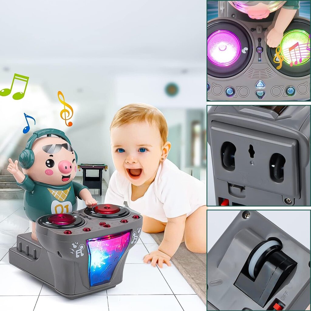 Interaktyvus muzikinis žaislas DJ Pig kaina ir informacija | Žaislai kūdikiams | pigu.lt