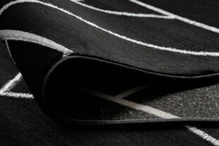 бегун EMERALD эксклюзивный 7543 гламур, стильный геометричес черный / бряный 120 cm цена и информация | Ковры | pigu.lt