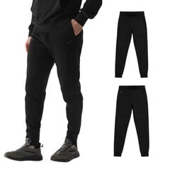 Спортивные брюки 4F для мужчин, цвет черный, размер L 4FSS23TFTRM101_GLEBOKA_CZERN_L цена и информация | Мужские брюки | pigu.lt