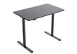 Reguliuojamas stalas Larossa Home  ET157, juodas kaina ir informacija | Kompiuteriniai, rašomieji stalai | pigu.lt