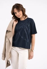 Блузка с принтом T-CIRI цена и информация | Женские футболки | pigu.lt